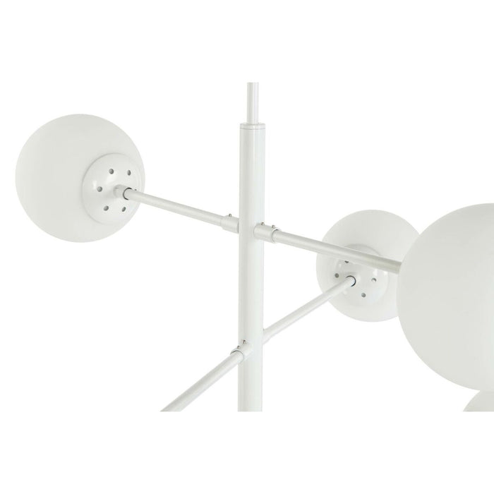 Полилей DKD Home Decor 96 x 73 x 50 cm Кристал Метал Бял 50 W