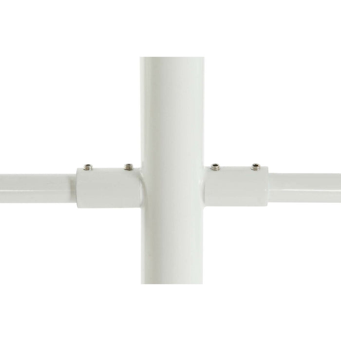 Полилей DKD Home Decor 96 x 73 x 50 cm Кристал Метал Бял 50 W