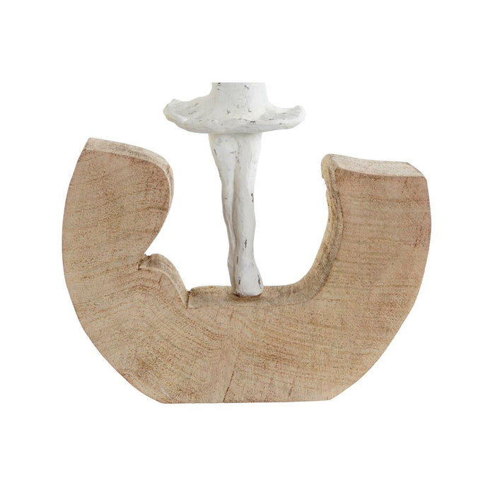 Декоративна фигурка DKD Home Decor Бял Кафяв Класическа танцьорка 17 x 6 x 24 cm (2 броя)