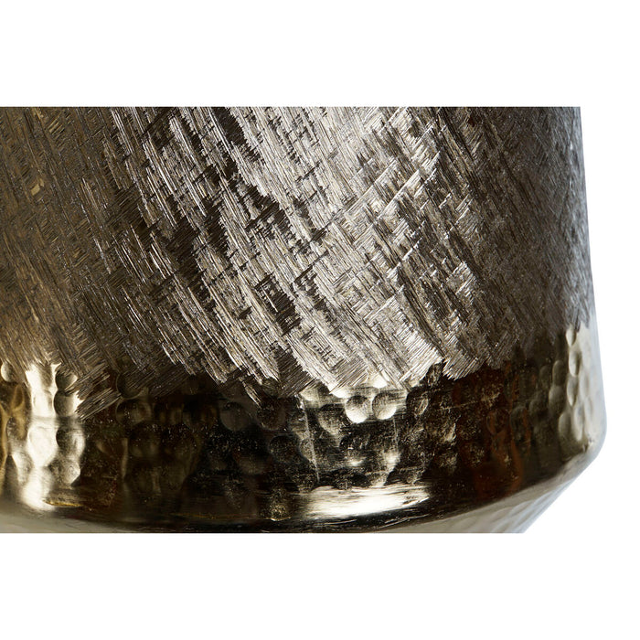 Украса за център на маса DKD Home Decor Златен Сребрист Алуминий 19 x 19 x 20 cm (2 броя)