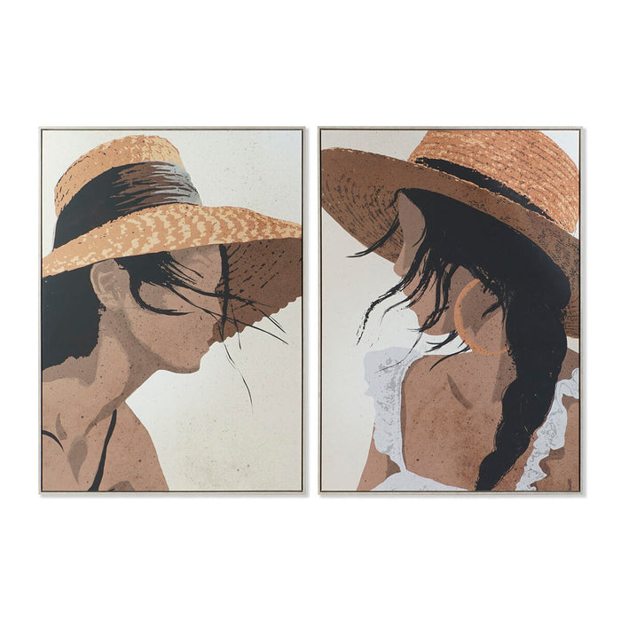 Картина DKD Home Decor 104 x 4,5 x 143,5 cm Шапка Модерен (2 броя)