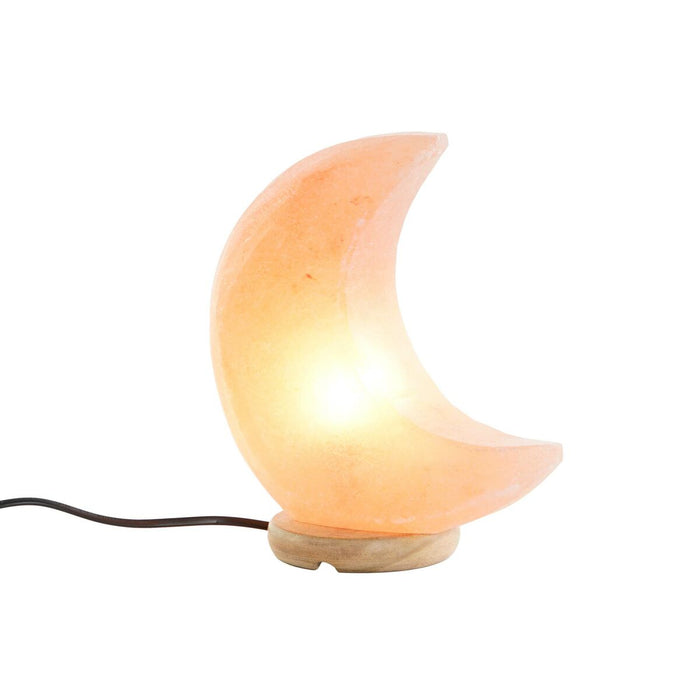 Настолна лампа DKD Home Decor Розов Сол Aкациево дърво 15 W 220 V 20 x 10 x 23 cm