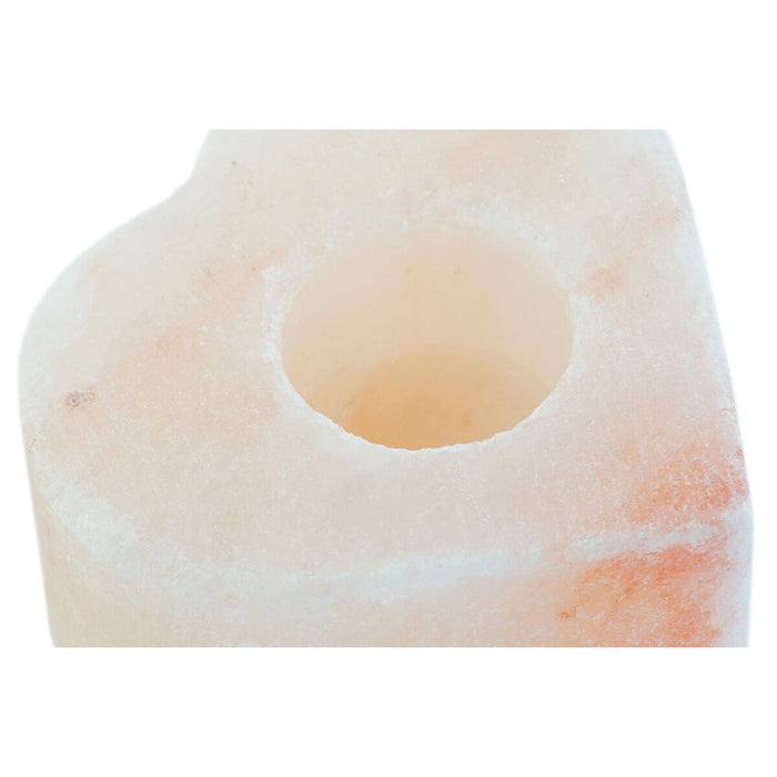 Поставка за свещ DKD Home Decor Розов Естествен Сол 11 x 11 x 5 cm (2 броя)