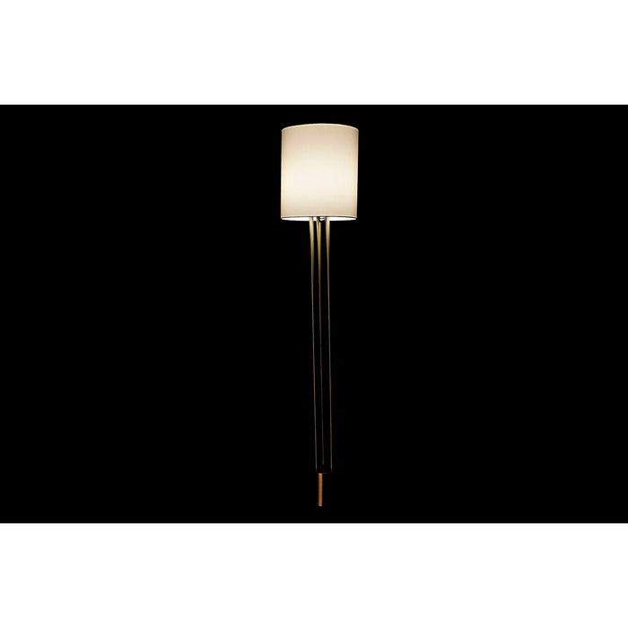 Лампион DKD Home Decor Бял Златен Метал 50 W 220 V 33 x 33 x 165 cm