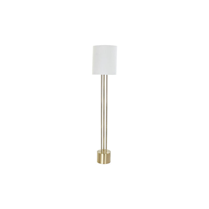 Лампион DKD Home Decor Бял Златен Метал 50 W 220 V 33 x 33 x 165 cm