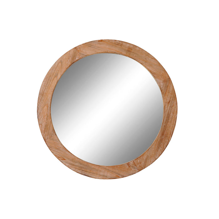Стенно огледало DKD Home Decor Кафяв Естествен Alpino 66 x 5 x 66 cm