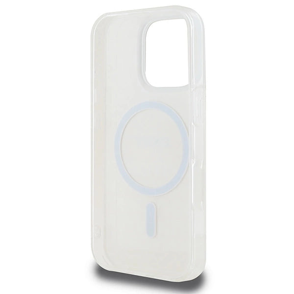 Калъф MagSafe за iPhone 16 Pro DKNY Repeat Texture Pattern & Stripe - розов