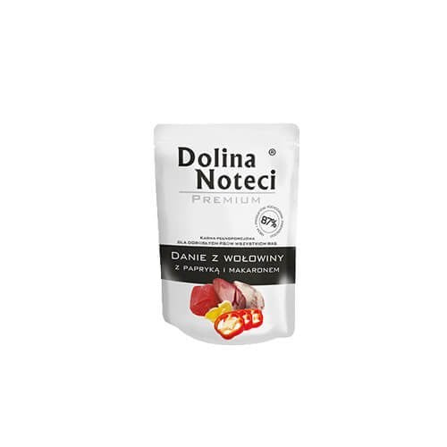Dolina Noteci Премиум говеждо ястие с чушки и паста - Мокра храна за кучета - 300гр