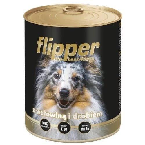 DOLINA NOTECI Flipper с говеждо и птиче месо - мокра храна за кучета - 400 гр.
