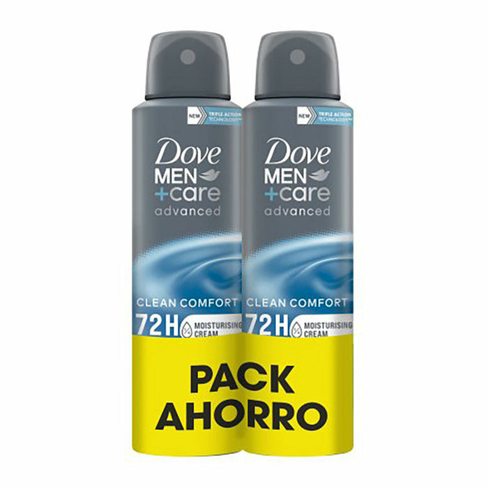 Спрей Дезодорант Dove men clean confort 2 Части (2 броя)