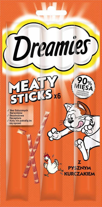 DREAMIES Meaty Sticks Chicken - лакомства за котки - 30гр