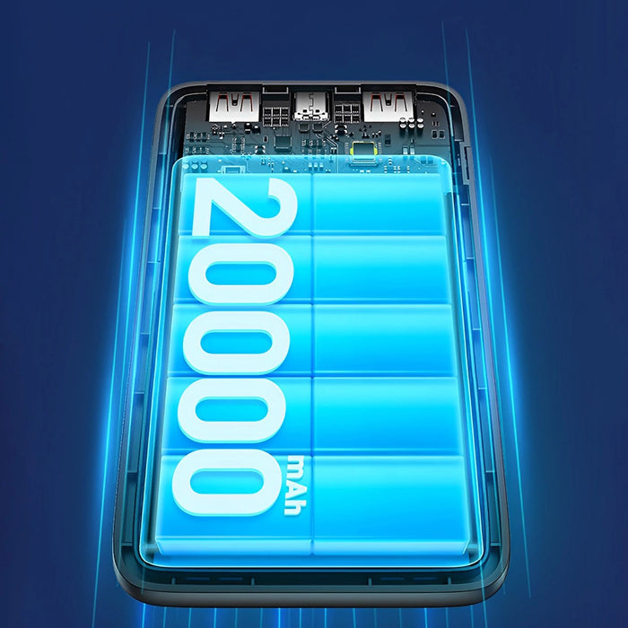 Преносима батерия Powerbank Dudao K18 Pro 20000mAh USB-A / USB-C / Micro USB - черен