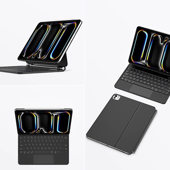 Калъф Dux Ducis Keyboard (MK Series) с Bluetooth клавиатура за iPad Pro 11" 2024 - черен