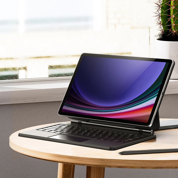 Калъф Dux Ducis Keyboard (MK Series) с Bluetooth клавиатура за Samsung Galaxy Tab S9+ / S8+ / S7+ - черен