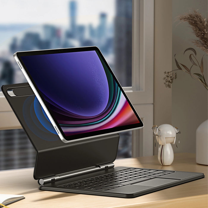 Калъф Dux Ducis Keyboard (MK Series) с Bluetooth клавиатура за Samsung Galaxy Tab S9+ / S8+ / S7+ - черен