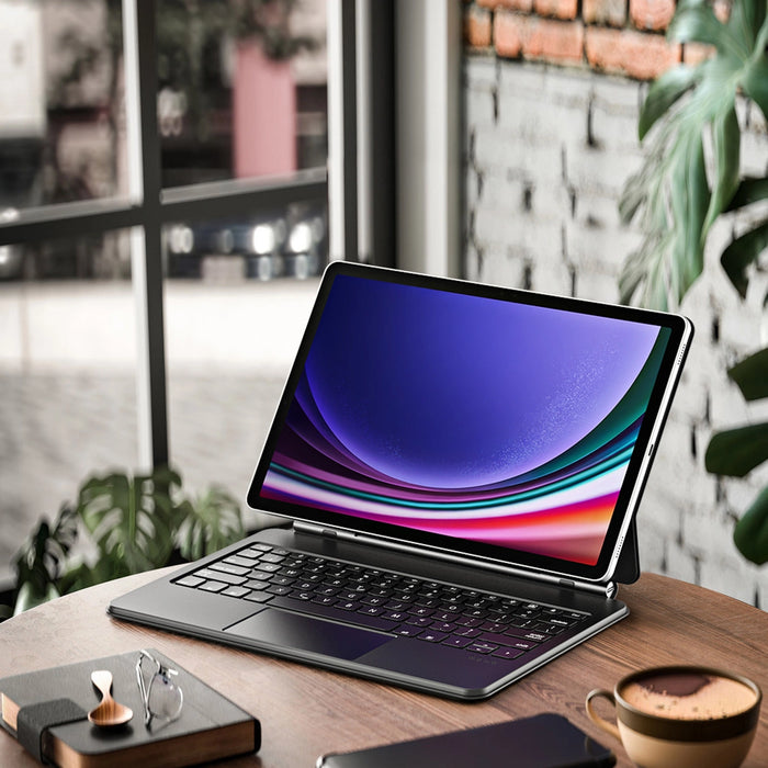 Калъф Dux Ducis Keyboard (MK Series) с Bluetooth клавиатура за Samsung Galaxy Tab S9+ / S8+ / S7+ - черен