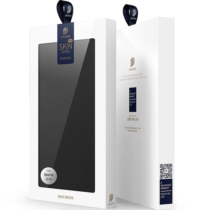 Калъф Dux Ducis Skin Pro за Sony Xperia 10 VI с капак и слот за карта - черен