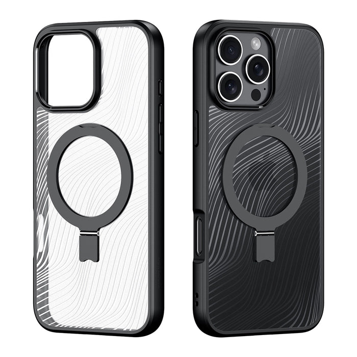 Калъф Dux Ducis Aimo Mag с MagSafe и стойка за iPhone 16 Pro Max - черен