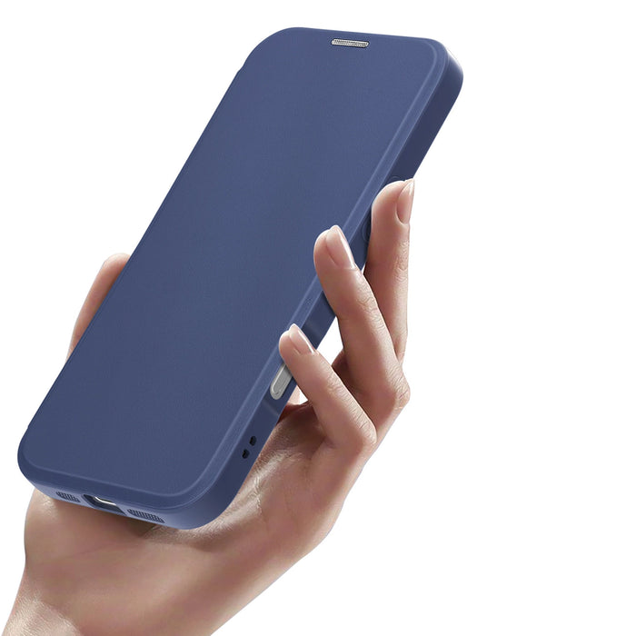 Калъф Dux Ducis Skin X Pro за iPhone 16 с MagSafe и флип - син