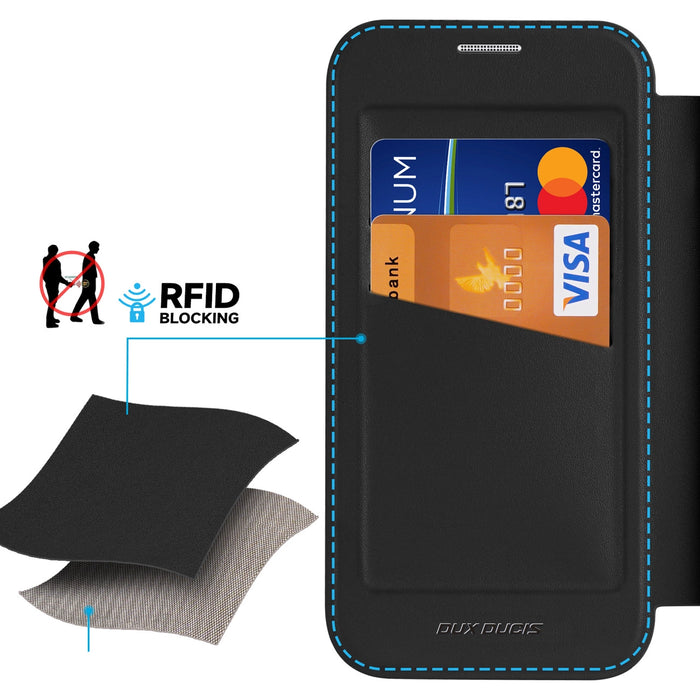 Калъф Dux Ducis Skin X Pro iPhone 16 Pro с MagSafe и капак - черен