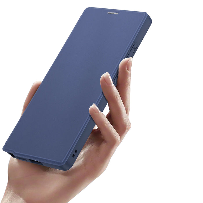 Калъф Dux Ducis Skin X Pro за Samsung Galaxy S25 Ultra с MagSafe и портфейл - син