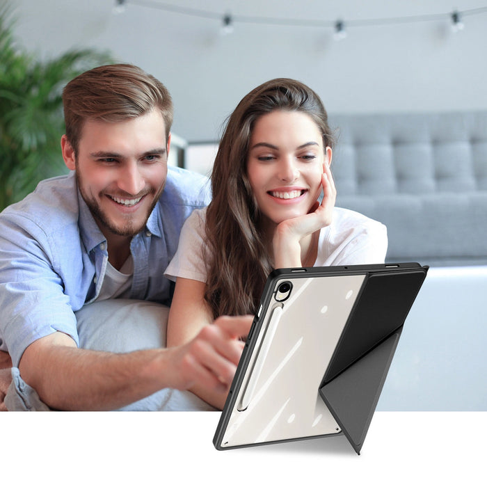 Калъф Dux Ducis Magi с държач за стилус за Samsung Galaxy Tab S10 FE/S9/S9 FE - черен