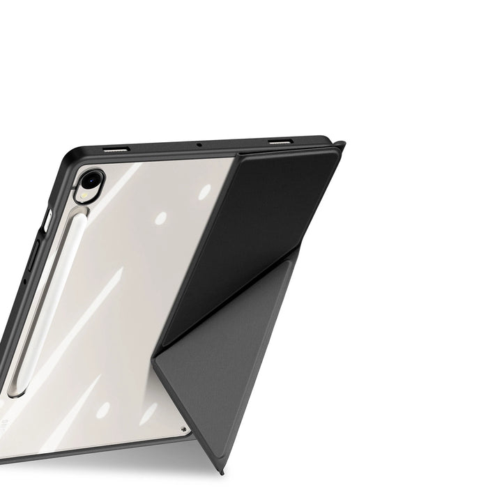 Калъф Dux Ducis Magi с държач за стилус за Samsung Galaxy Tab S10 FE/S9/S9 FE - черен