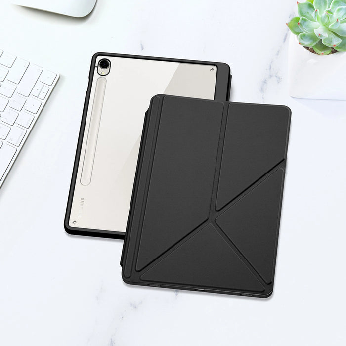 Калъф Dux Ducis Magi с държач за стилус за Samsung Galaxy Tab S10 FE/S9/S9 FE - черен