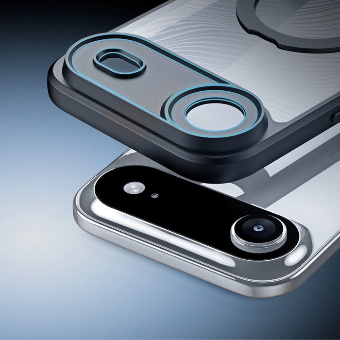 Калъф Dux Ducis Aimo Mag с магнитен пръстен и стойка за iPhone 17 Air – черен