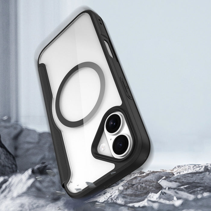 Калъф Dux Ducis Skin X Pro за iPhone 17 с портфейл, съвместим с MagSafe - черен