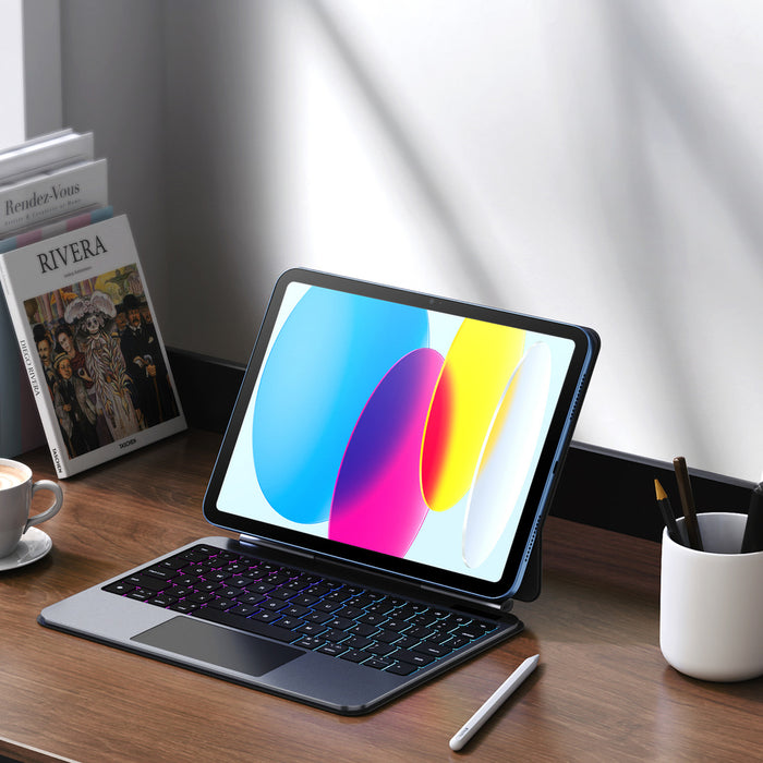 Калъф с клавиатура Dux Ducis (серия MK) за iPad 10" (2022) iPad 11" (2025) - черен