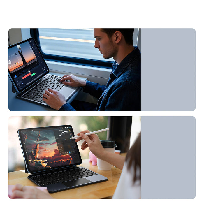 Калъф с клавиатура Dux Ducis (серия MK) за iPad 10" (2022) iPad 11" (2025) - черен