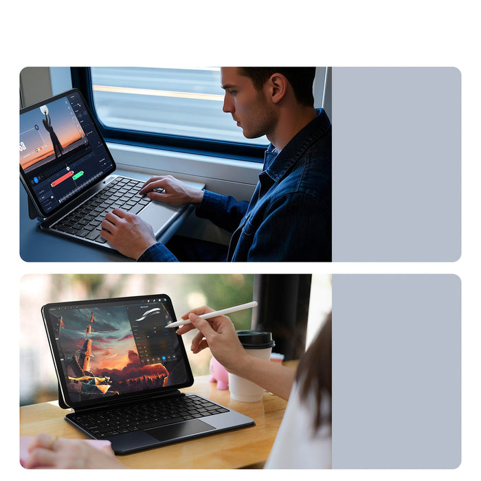 Калъф с клавиатура Dux Ducis (серия MK) за iPad Pro 11" (2024) - черен