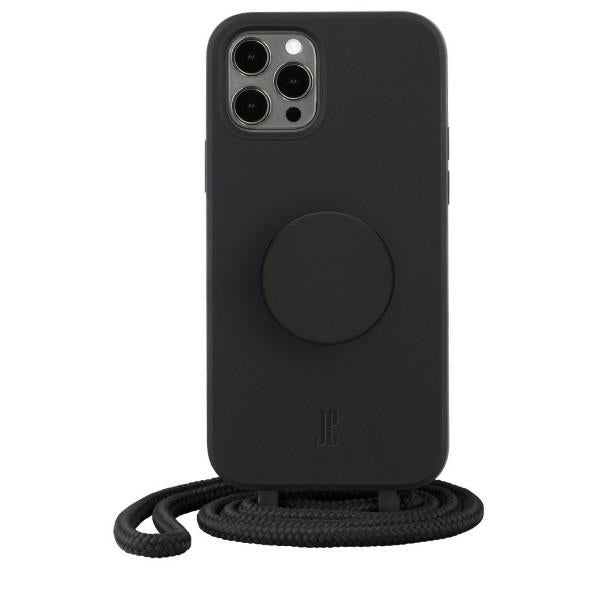 Калъф Just Elegance PopGrip 30161 за iPhone 12 Pro Max 6,7", черен