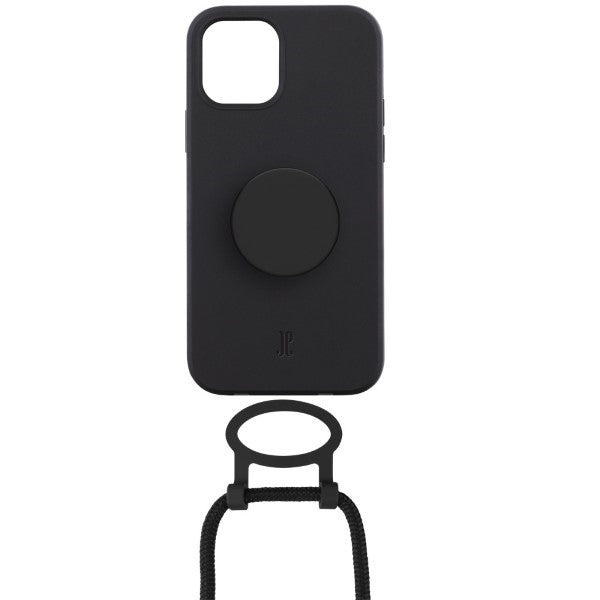 Калъф Just Elegance PopGrip 30161 за iPhone 12 Pro Max 6,7", черен