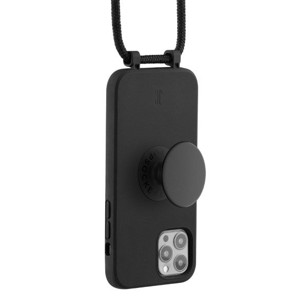 Калъф Just Elegance PopGrip 30161 за iPhone 12 Pro Max 6,7", черен