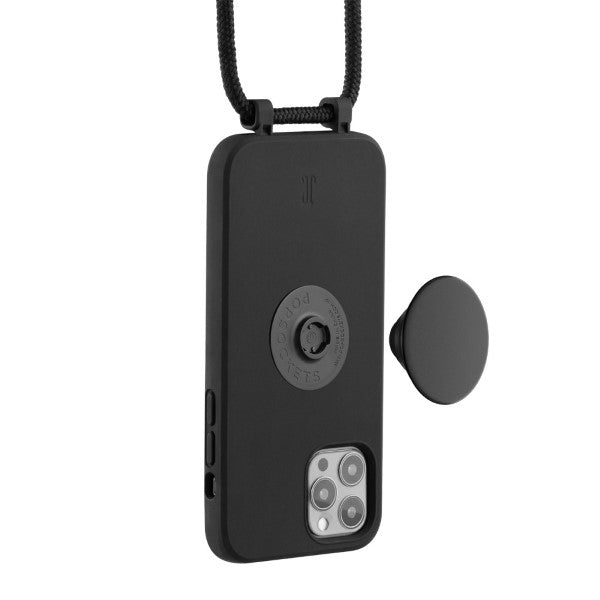 Калъф Just Elegance PopGrip 30161 за iPhone 12 Pro Max 6,7", черен