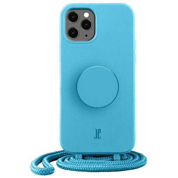 Калъф Just Elegance PopGrip за iPhone 11 Pro 5,8", синьо-аквамарин