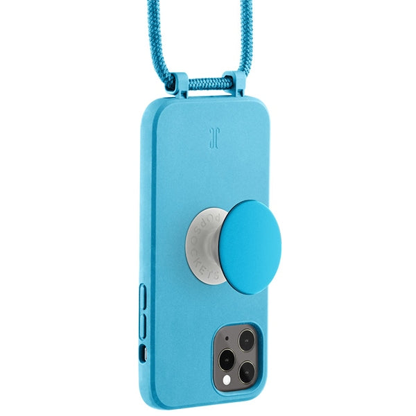 Калъф Just Elegance PopGrip за iPhone 11 Pro 5,8", синьо-аквамарин