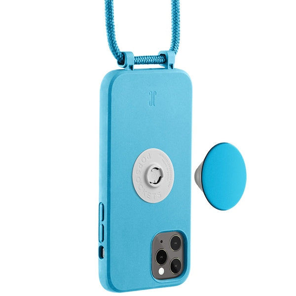 Калъф Just Elegance PopGrip за iPhone 11 Pro 5,8", синьо-аквамарин