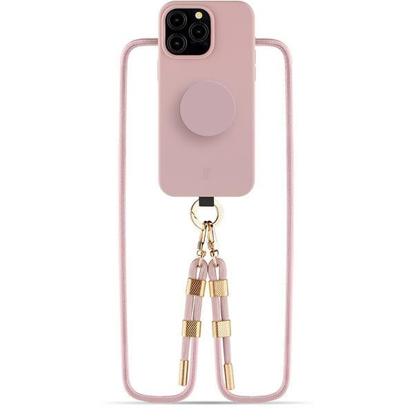Калъф Just Elegance JE 3in1 PopGrip за iPhone 15 Pro 6.1", розов