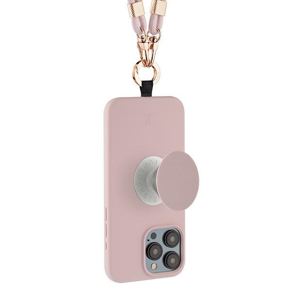 Калъф Just Elegance JE 3in1 PopGrip за iPhone 15 Pro 6.1", розов