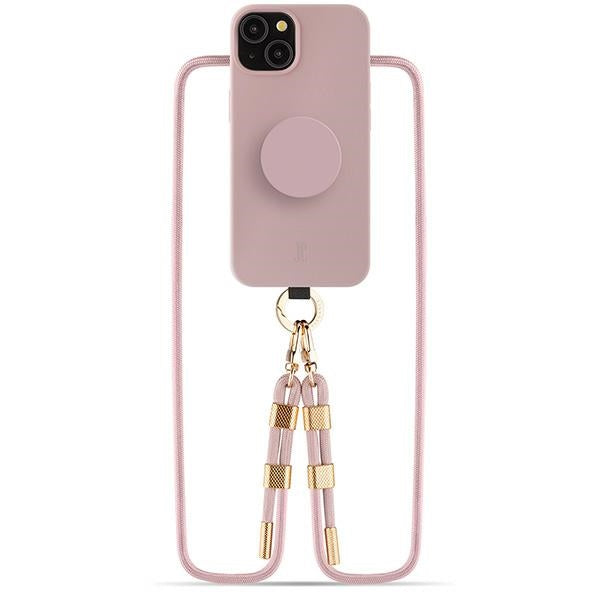 Калъф Just Elegance JE 3in1 PopGrip за iPhone 15 6.1", розов