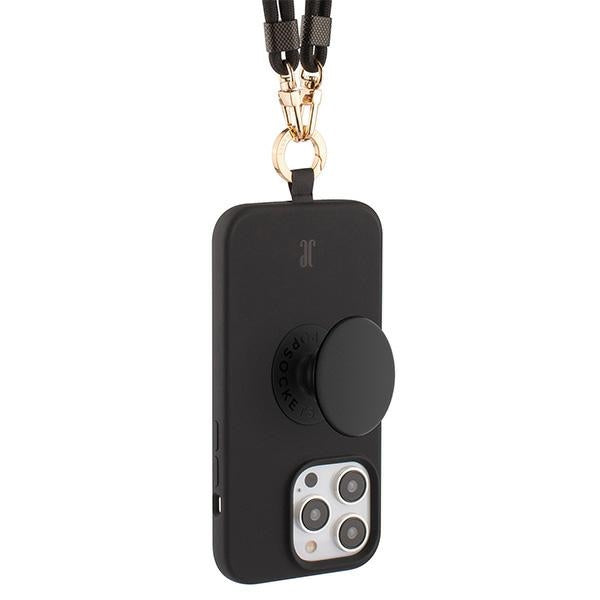 Калъф Just Elegance JE 3in1 PopGrip за iPhone 15 Pro 6.1", черен