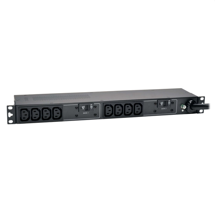 Tripp Lite от Eaton 7.7kW монофазен 200-240V основен PDU, 10 C13 изхода, IEC 309 32A син вход, 3.6 m кабел, 1U монтаж в шкаф