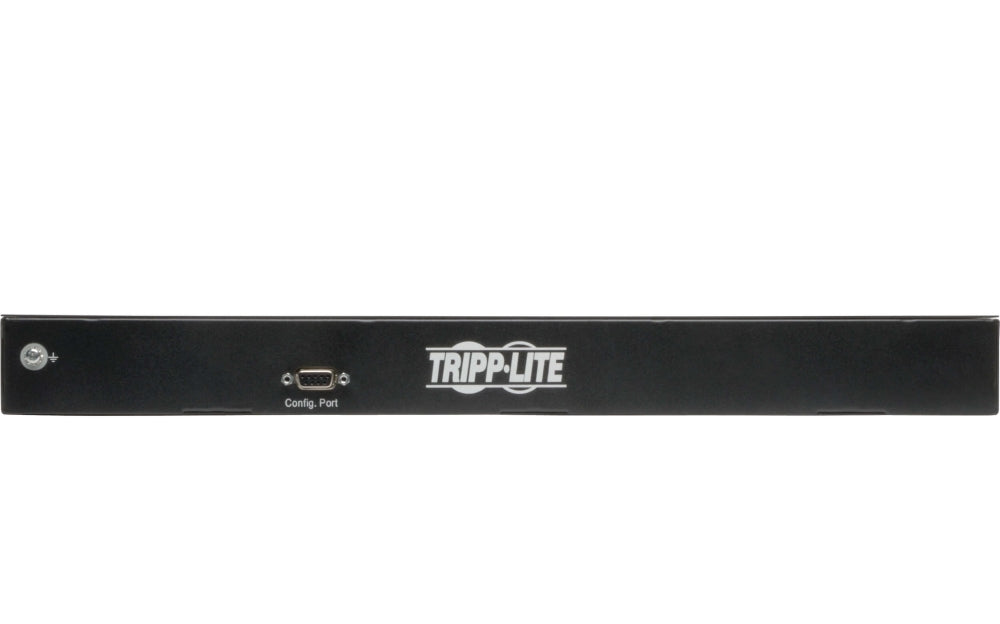 Tripp Lite от Eaton 3.7kW еднофазен 208/230V превключван PDU - LX платформа, 8 C13 изхода, C20 вход с L6-20P адаптер, 2.4m кабел, 1U монтаж в шкаф, TAA