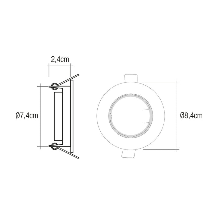 Лампа EDM 35909 Халоген ø 8,4 cm Банел за сутиен