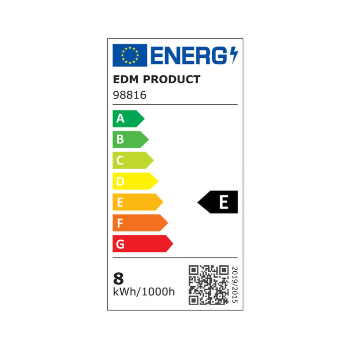 LED тръба EDM 98816 Sofito E 75 W 8 W 68 W 950 Lm 880 Lm Ø 3,8 x 31 cm (6400 K)