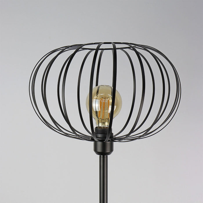 Лампион EDM 32122 Черен 60 W 220-240 V 35 x 35 x 150 cm Vintage