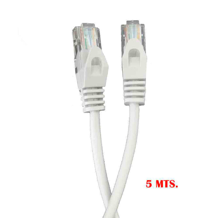 UTP категория 5 твърд мрежови кабел EDM 56021 Бял Сив